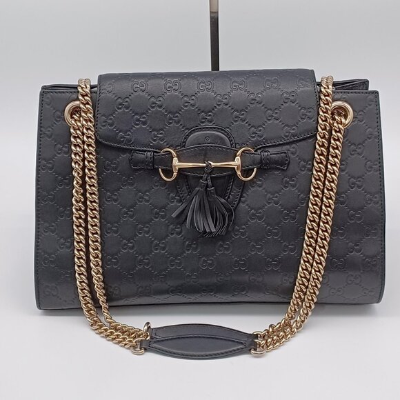 Gucci Guccissima Emily Large Shoulder Crossbody Bag lux-550-092225 - Picture 1 of 16